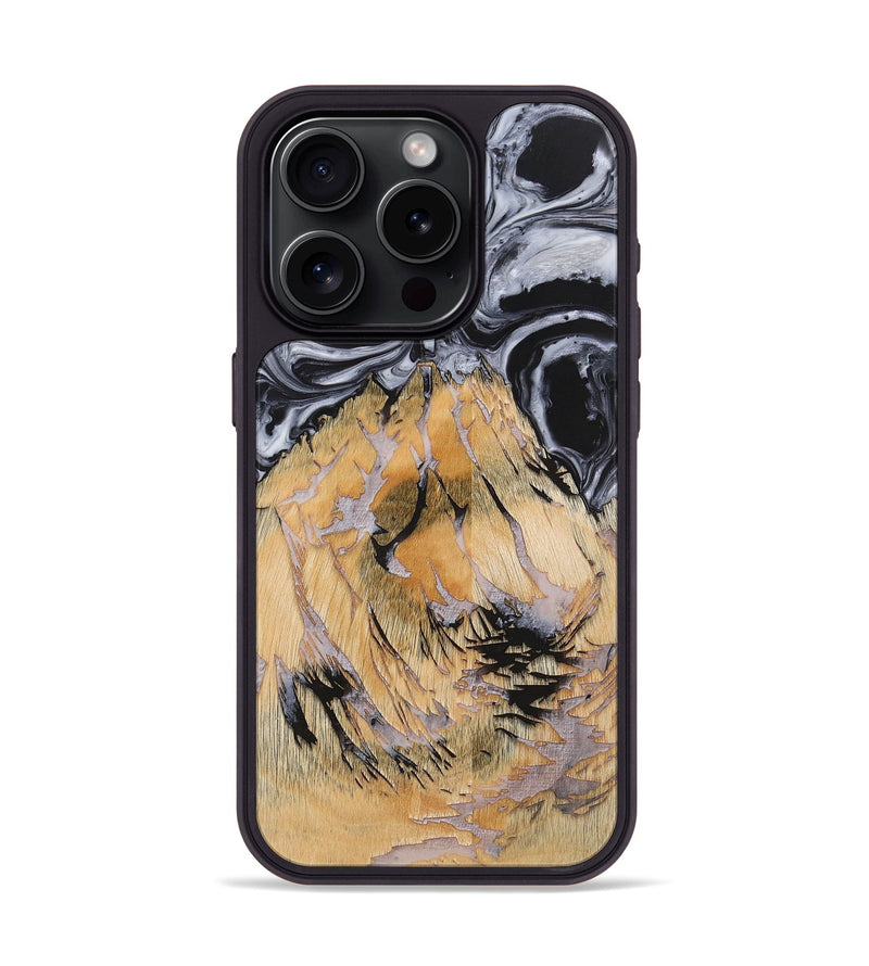 iPhone 15 Pro Wood+Resin Phone Case - Waylon (Pattern, 703104)