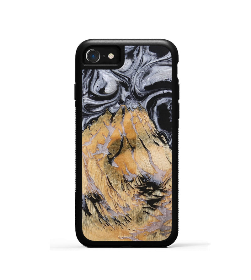 iPhone SE Wood+Resin Phone Case - Waylon (Pattern, 703104)