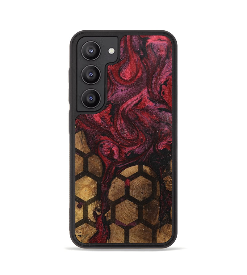 Galaxy S23 Wood+Resin Phone Case - Olga (Pattern, 703109)