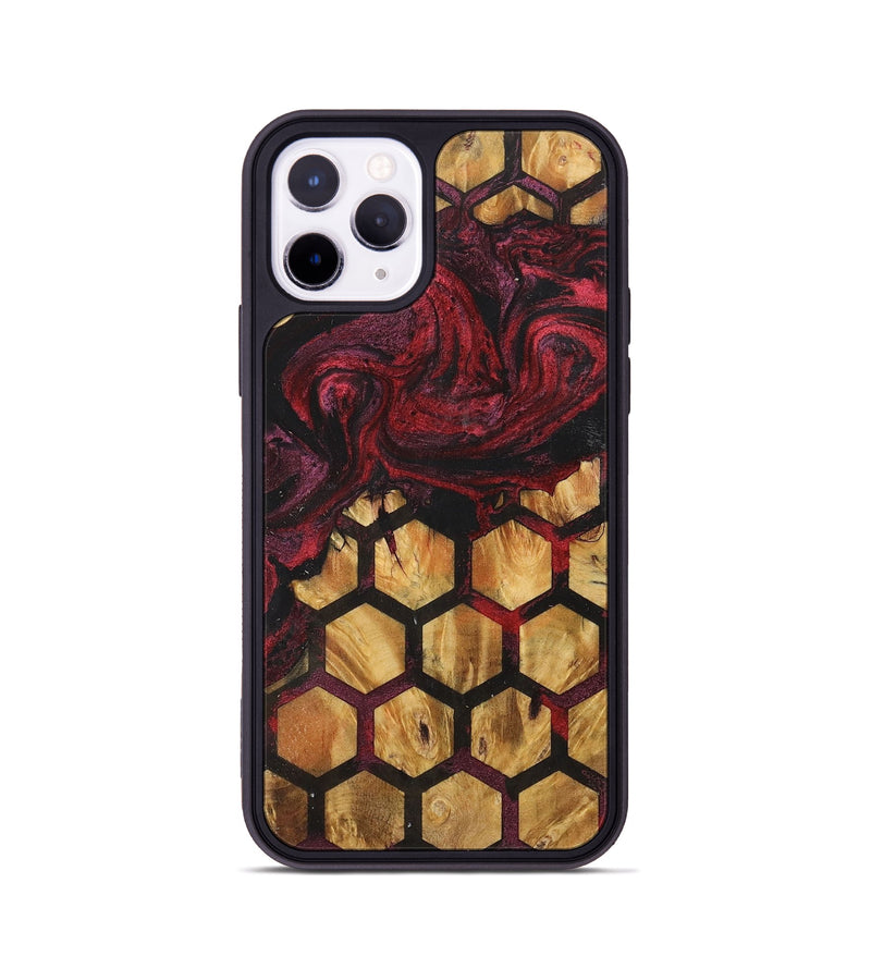 iPhone 11 Pro Wood+Resin Phone Case - Aurora (Pattern, 703122)