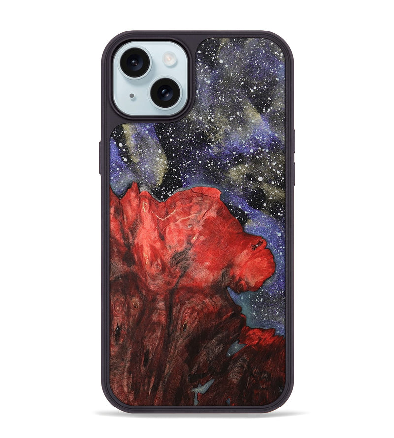 iPhone 15 Plus Wood+Resin Phone Case - Haylee (Cosmos, 703130)