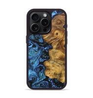 iPhone 15 Pro Wood+Resin Phone Case - Ralph (Blue, 703152)