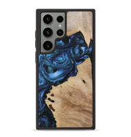 Galaxy S23 Ultra Wood+Resin Phone Case - Patricia (Blue, 703160)