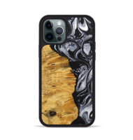 iPhone 12 Pro Wood+Resin Phone Case - Trenton (Black & White, 703177)