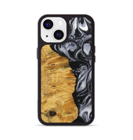 iPhone 13 Wood+Resin Phone Case - Trenton (Black & White, 703177)