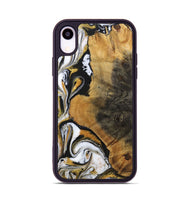 iPhone Xr Wood+Resin Phone Case - Ervin (Black & White, 703181)