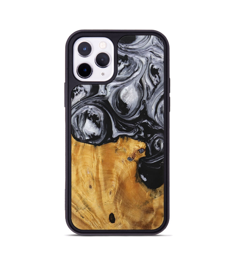 iPhone 11 Pro Wood+Resin Phone Case - Sydney (Black & White, 703183)