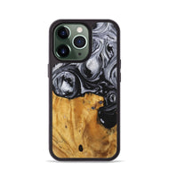 iPhone 13 Pro Wood+Resin Phone Case - Sydney (Black & White, 703183)