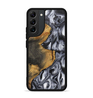 Galaxy S22 Plus Wood+Resin Phone Case - Adele (Black & White, 703186)