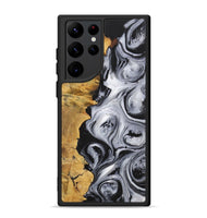 Galaxy S22 Ultra Wood+Resin Phone Case - Everett (Black & White, 703188)