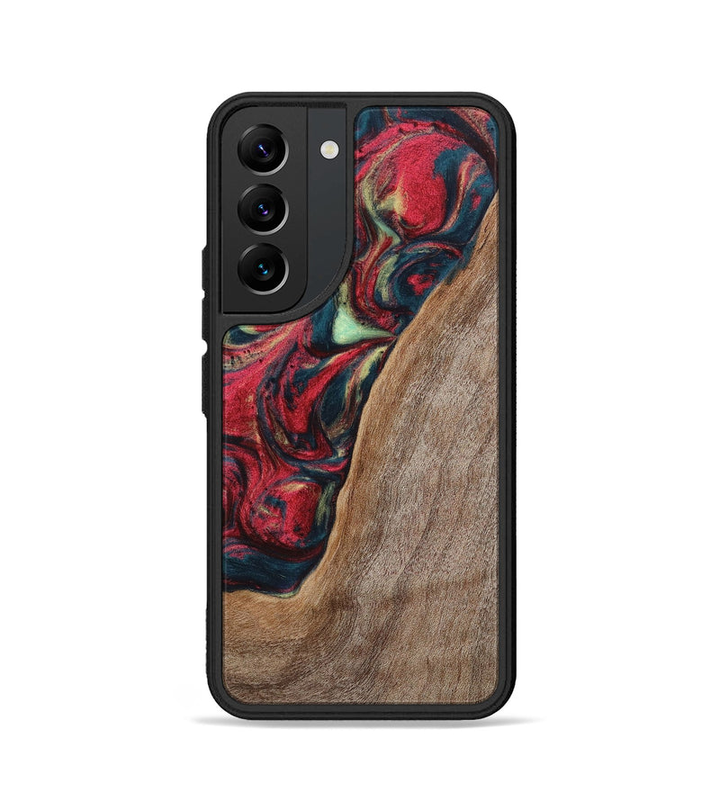 Galaxy S22 Wood+Resin Phone Case - Carolyn (Red, 703197)