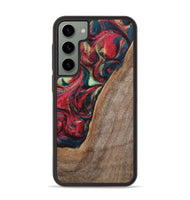 Galaxy S23 Plus Wood+Resin Phone Case - Carolyn (Red, 703197)