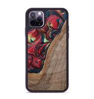 iPhone 11 Pro Max Wood+Resin Phone Case - Carolyn (Red, 703197)