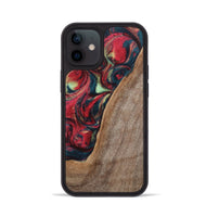 iPhone 12 Wood+Resin Phone Case - Carolyn (Red, 703197)