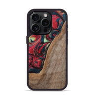 iPhone 15 Pro Wood+Resin Phone Case - Carolyn (Red, 703197)