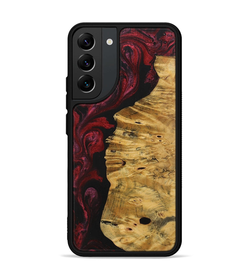 Galaxy S22 Plus Wood+Resin Phone Case - Tamika (Red, 703203)