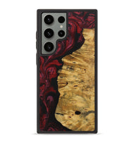 Galaxy S23 Ultra Wood+Resin Phone Case - Tamika (Red, 703203)
