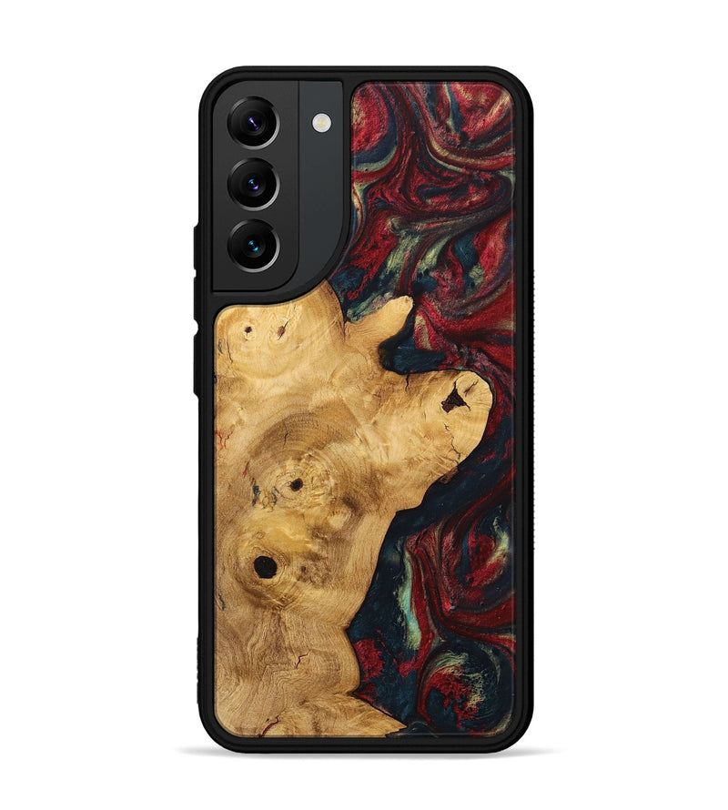 Galaxy S22 Plus Wood+Resin Phone Case - Keegan (Red, 703206)