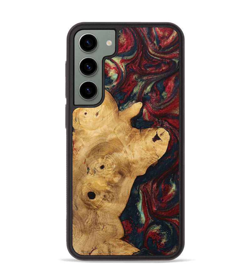Galaxy S23 Plus Wood+Resin Phone Case - Keegan (Red, 703206)