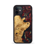 iPhone 12 Wood+Resin Phone Case - Keegan (Red, 703206)