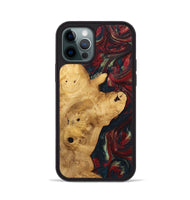 iPhone 12 Pro Wood+Resin Phone Case - Keegan (Red, 703206)