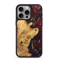 iPhone 15 Pro Max Wood+Resin Phone Case - Keegan (Red, 703206)
