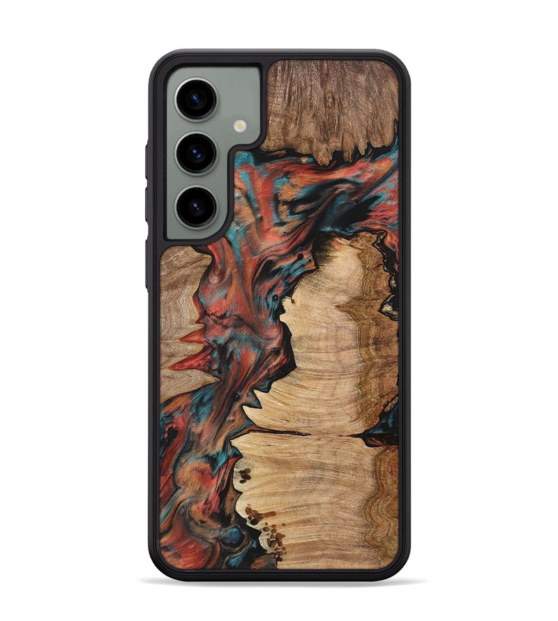 Galaxy S24 Plus Wood+Resin Phone Case - Rowan (Green, 703212)