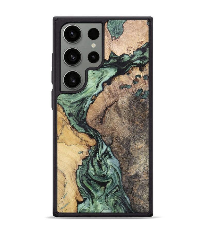 Galaxy S24 Ultra Wood+Resin Phone Case - Lola (Mosaic, 703213)