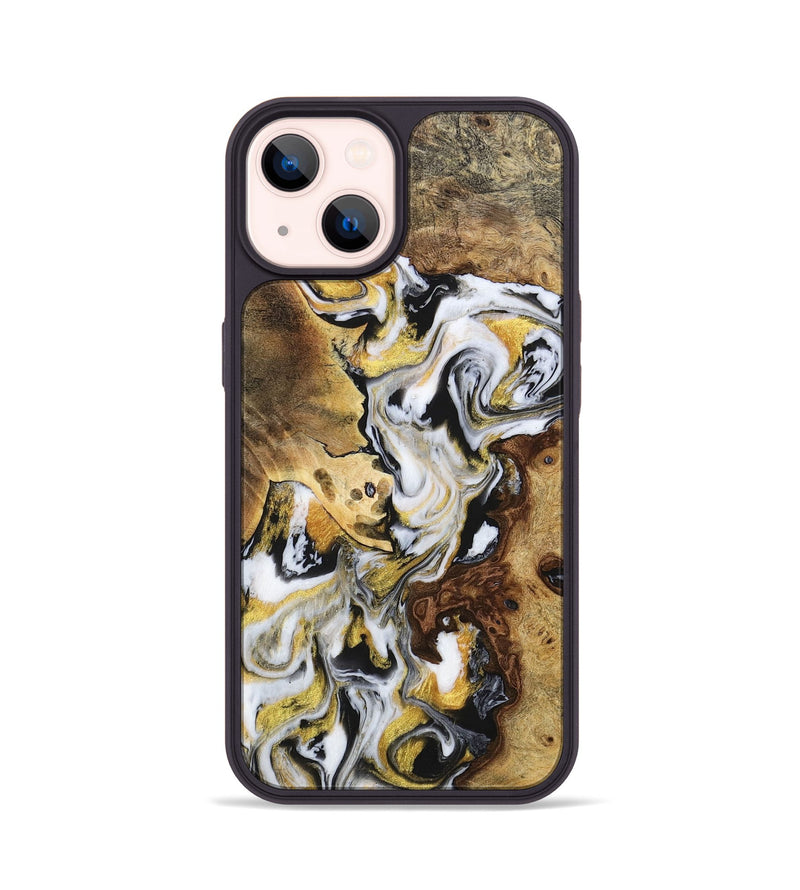 iPhone 14 Wood+Resin Phone Case - Edmund (Mosaic, 703223)