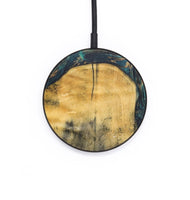 Circle Wood+Resin Wireless Charger - Jazmin (Teal & Gold, 703280)