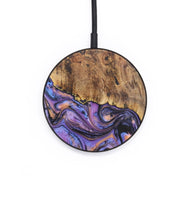 Circle Wood+Resin Wireless Charger - Lauryn (Purple, 703294)