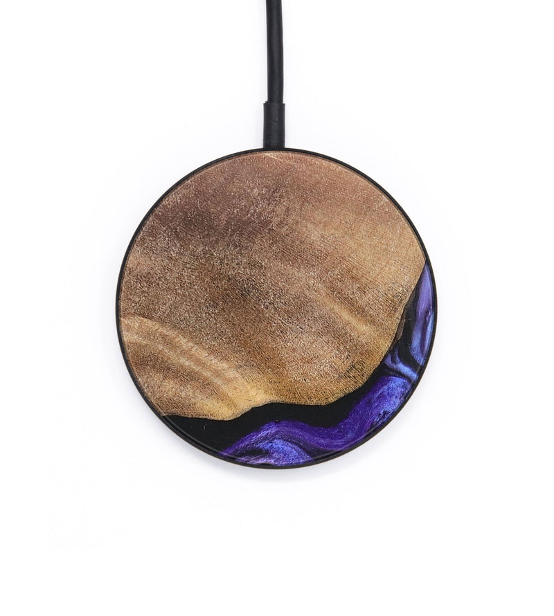 Circle Wood+Resin Wireless Charger - Wilma (Purple, 703297)