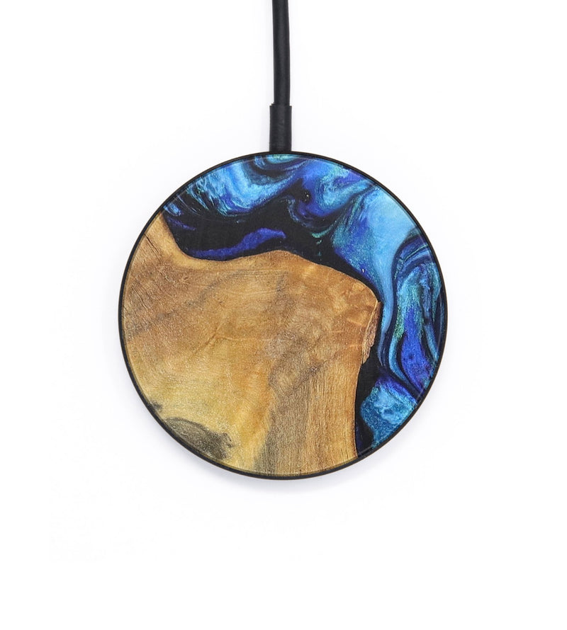 Circle Wood+Resin Wireless Charger - Pam (Blue, 703304)