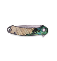 EDC Wood+Resin Pocket Knife - Deandre (Green, 703314)