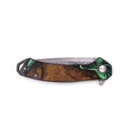 EDC Wood+Resin Pocket Knife - Antonio (Green, 703317)