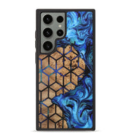 Galaxy S23 Ultra Wood+Resin Phone Case - Harper (Pattern, 703329)
