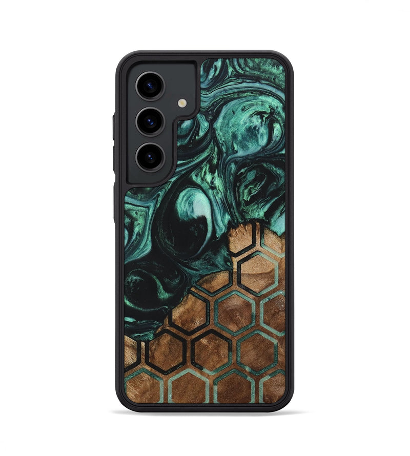 Galaxy S24 Wood+Resin Phone Case - Sarah (Pattern, 703331)