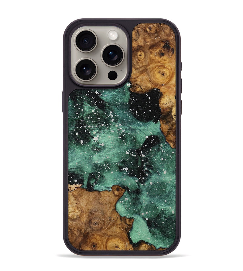 iPhone 15 Pro Max Wood+Resin Phone Case - Christie (Cosmos, 703340)