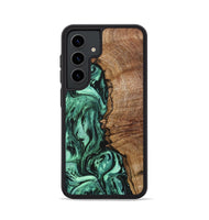 Galaxy S24 Wood+Resin Phone Case - Keaton (Green, 703353)