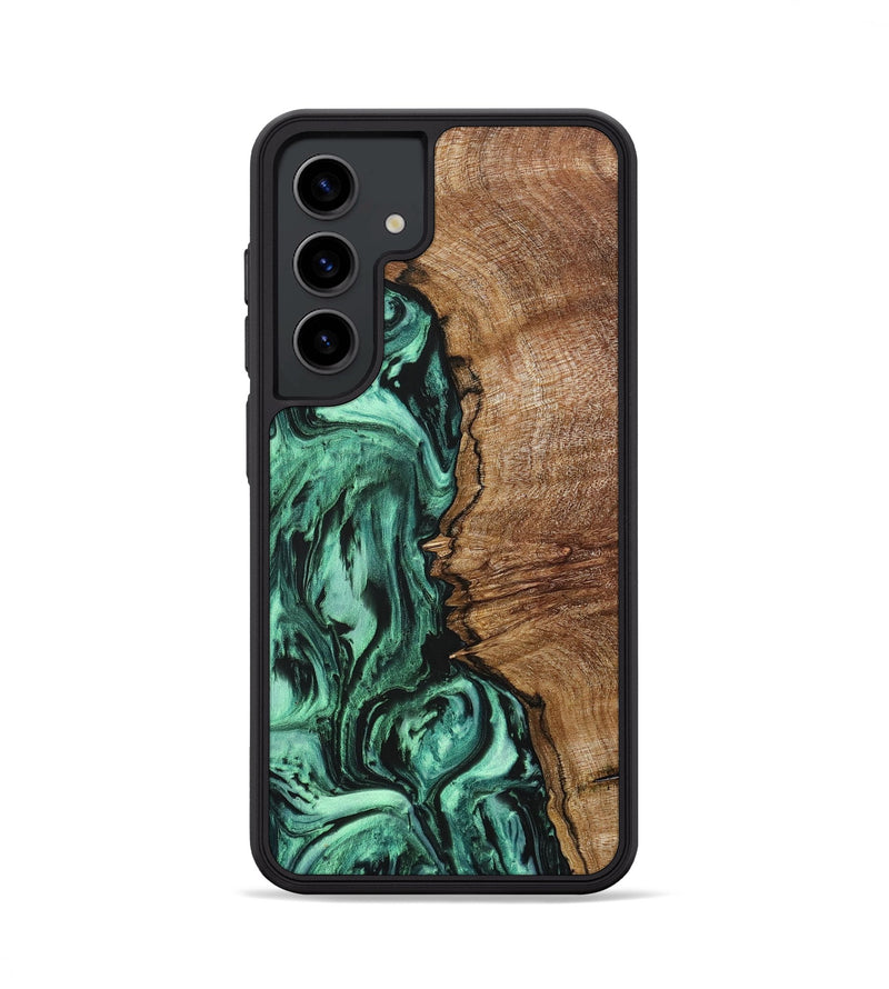 Galaxy S24 Wood+Resin Phone Case - Keaton (Green, 703353)