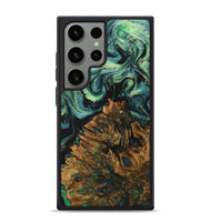 Galaxy S24 Ultra Wood+Resin Phone Case - Darius (Green, 703358)