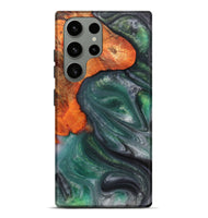 Galaxy S23 Ultra Wood+Resin Live Edge Phone Case - Jeremiah (Green, 703373)