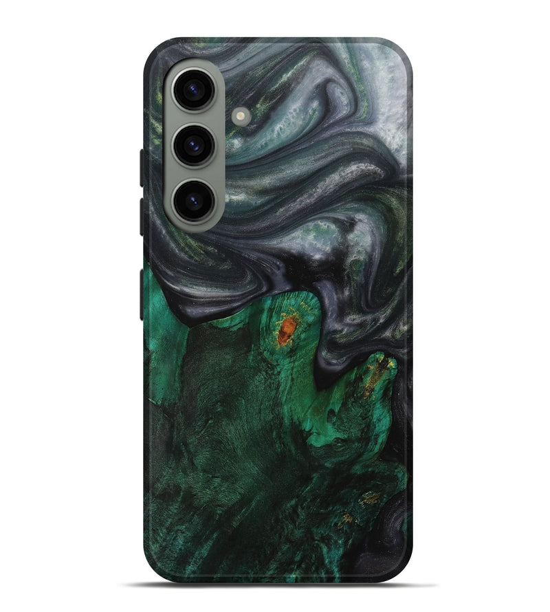 Galaxy S24 Plus Wood+Resin Live Edge Phone Case - Julio (Green, 703374)