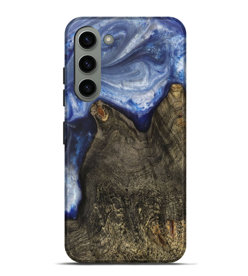 Galaxy S23 Plus Wood+Resin Live Edge Phone Case - Estrella (Blue, 703377)