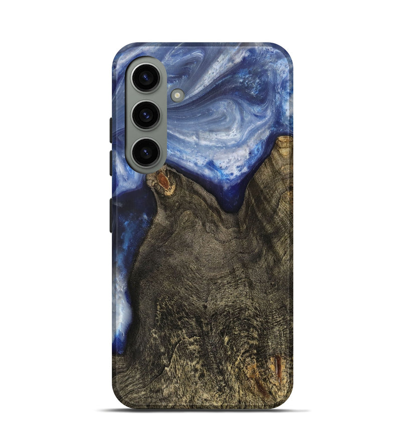 Galaxy S24 Wood+Resin Live Edge Phone Case - Estrella (Blue, 703377)
