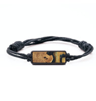 Classic Wood+Resin Bracelet - Abby (Teal & Gold, 703454)