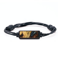 Classic Wood+Resin Bracelet - Juanita (Teal & Gold, 703459)