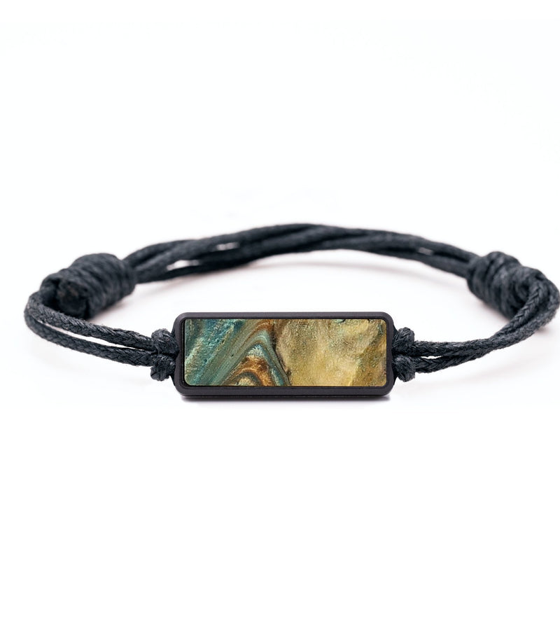 Classic Wood+Resin Bracelet - Titus (Teal & Gold, 703460)