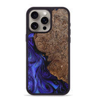 iPhone 15 Pro Max Wood+Resin Phone Case - Keisha (Purple, 703595)
