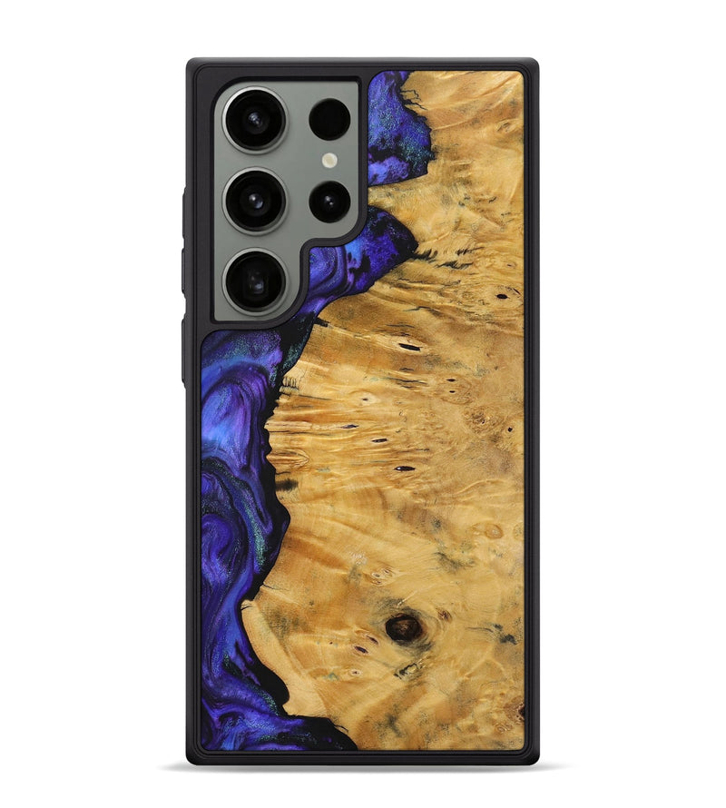 Galaxy S24 Ultra Wood+Resin Phone Case - Andrea (Purple, 703597)